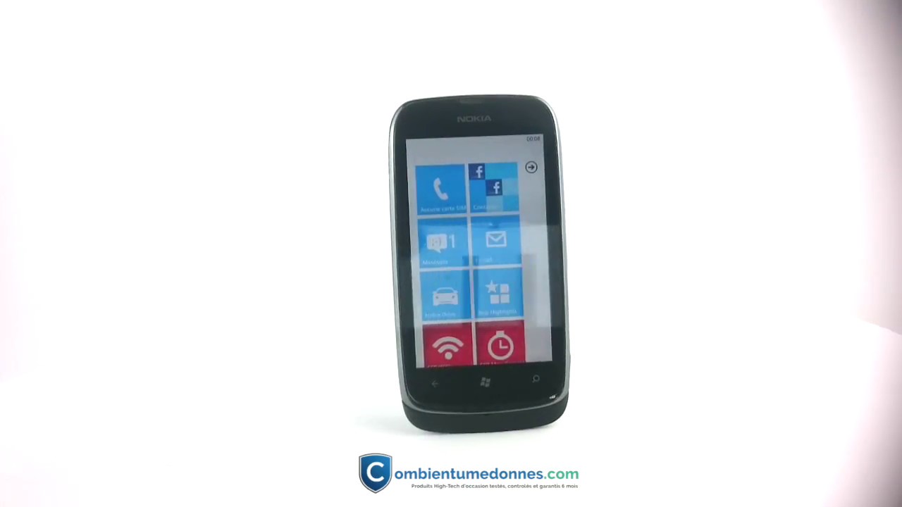 Smartphone Nokia Lumia 610 - 8 Go Noir - Verrouillé Bouygues Telecom - Windows Phone 7 - Occasion