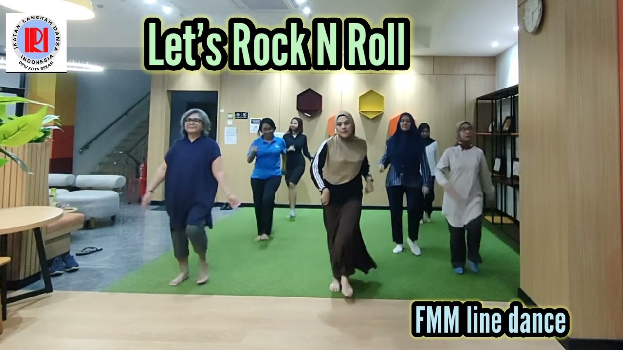 Let's Rock N Roll#linedance#Kusnadi N & Judi Rifa (all INA)-Nov 25#FMM linedance#ILDI#Kotabekasi