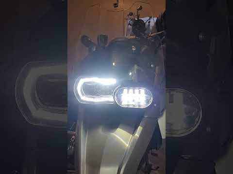 Диодная фара на F650GS