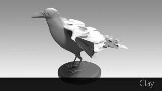 3D Crow turntable
