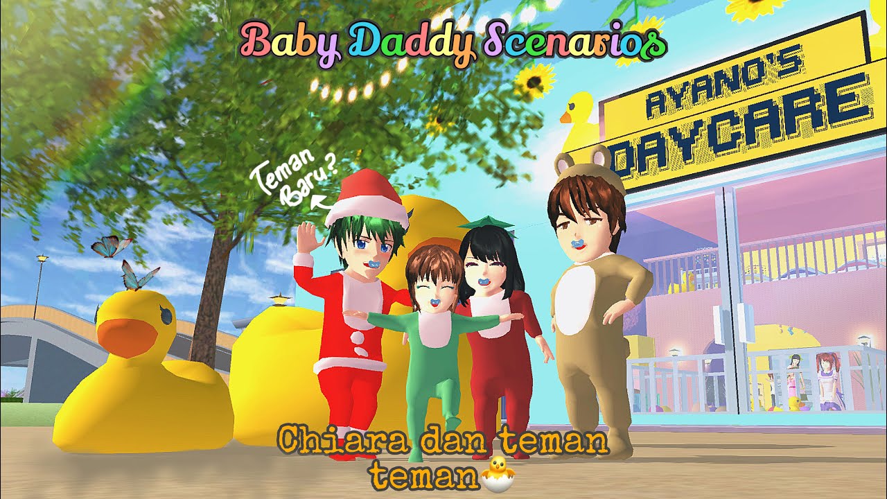 Baby Daddy Scenarios || Teman Baru Chiara || SAKURA SCHOOL SIMULATOR DRAMA