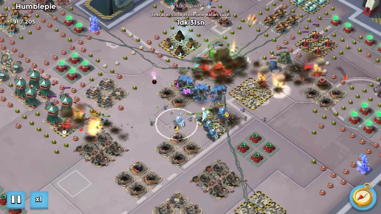 Boom Beach -  Humblepie - Full Shield Generator - SOLO