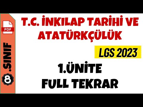 8.Sınıf İnkılap Tarihi 1.Ünite Full Tekrar