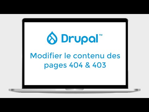 Drupal 9 - Modifier le contenu des pages 403 (accès refusé) & 404 (non trouvée)