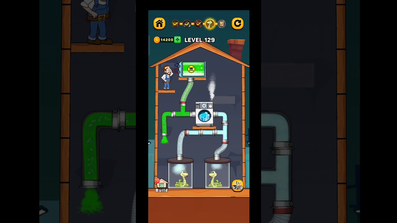 HOME PIPE: WATER PUZZLE LEVEL 129