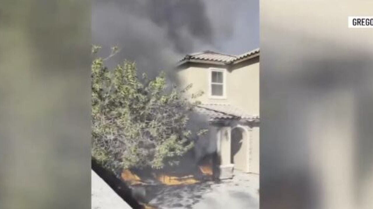 CAUGHT ON CAMERA: No injuries reported in west Las Vegas home fire ...