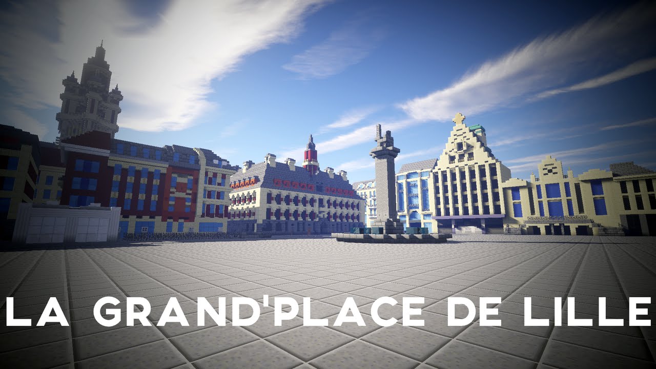 LA GRAND'PLACE DE LILLE Minecraft Map, image size:1280x720