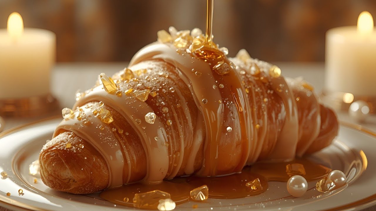 Hyper-Realistic Luxury Dessert 🍫🥐🍰✨ | Slow ASMR Macro Experience | Tingle Leaf