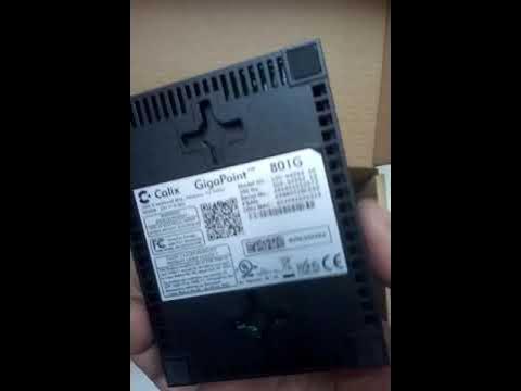 Calix Gigapoint 801G - YouTube