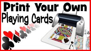 How to Make Your Own Custom Gaff Playing Cards | Print Your Own Magic Card Tricks DIY For Magicians