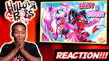 VEROSIKA & BARBIE WIRE SONG - Salty n Sweet | Helluva Boss Animatic | REACTION! 🎶😈