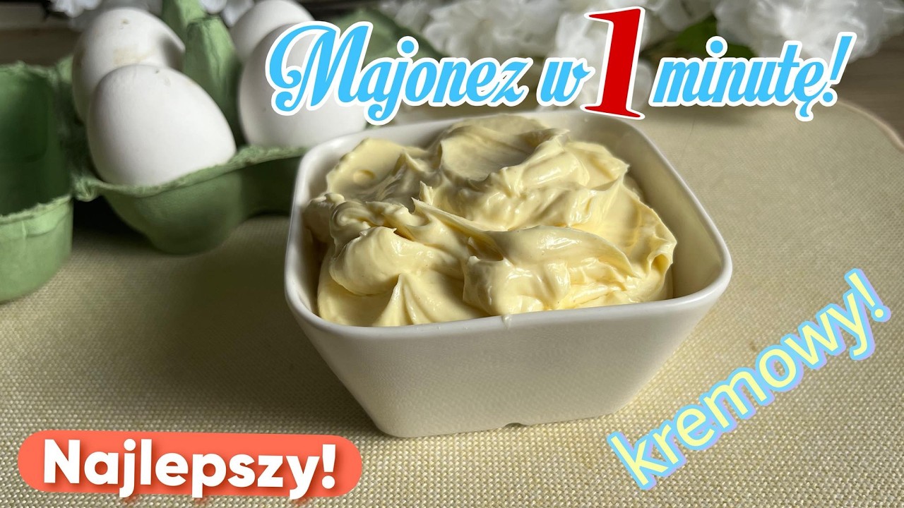 🔥🥚 Zrobisz Raz i Już Nie Kupisz! Domowy Majonez w 1 Minutę 🤍✨