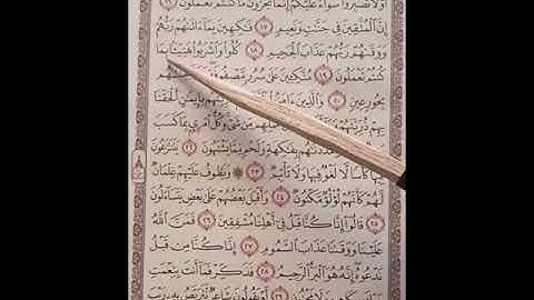 تلقين سورة الطور (١٥) إلى ءاية (٢٣)Teaching Surat Al-Tur from verse (15) to verse (23)