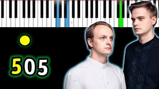 Электрофорез - 505 (Легко сойти с ума)  | Piano_Tutorial | Разбор | КАРАОКЕ | НОТЫ + MIDI видео