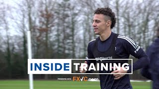 Hard work in the rain.Getting ready for the trip to Newcastle United | Inside Training