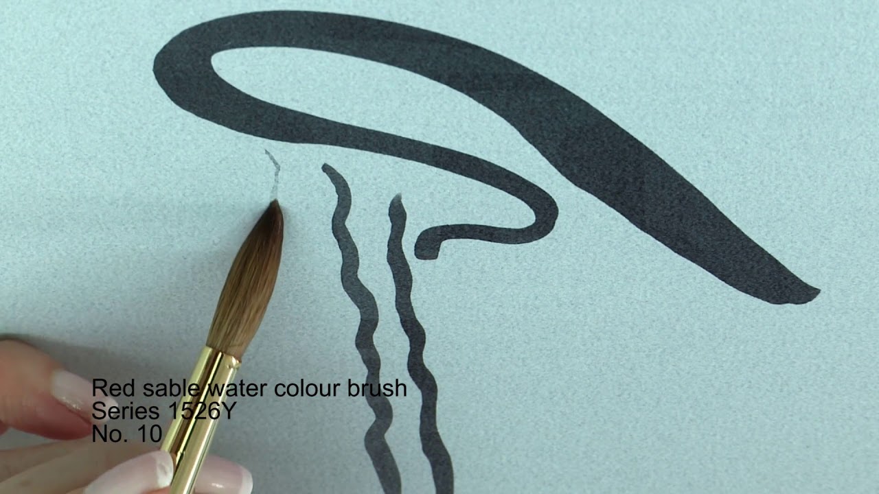 Da Vinci Red Sable Watercolour Brush Series 1526Y Demo