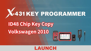 X-431 Key Programmer | Volkswagen 2010 ID48 chip key copy and cloning demo | LAUNCH