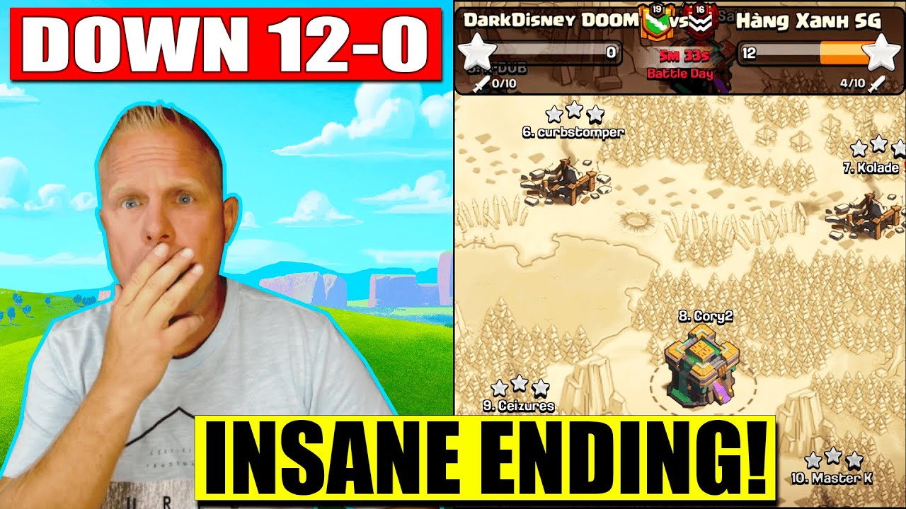 MOST INSANE WAR ENDING EVER ! Clash of Clans