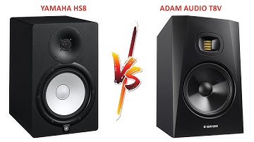 Yamaha HS8 VS Adam Audio T8V [ Best Audio Studio Monitors for Mixing ] Comparison & Review