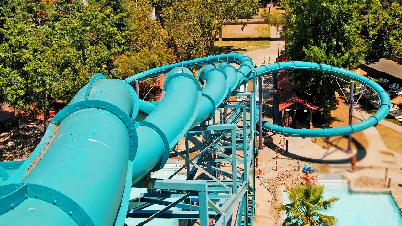 Shark Attack Body Slides | Manta Ray & Stingray - Raging Waters - YouTube