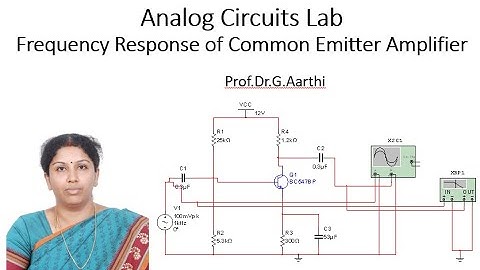 Frequency Response of Common Emitter Amplifier using MULTISIM