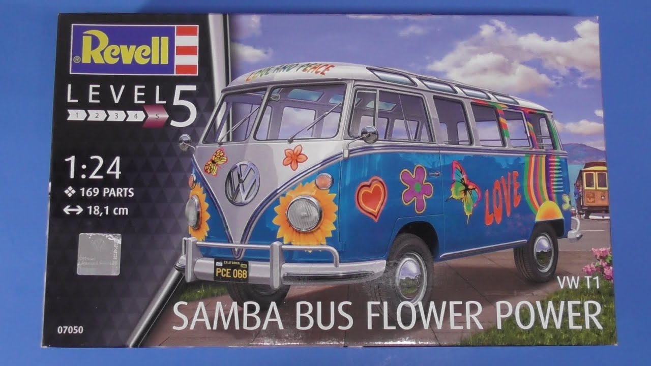 Revell VW T1 Samba Bus Flower Power 1:24 Revell 07050