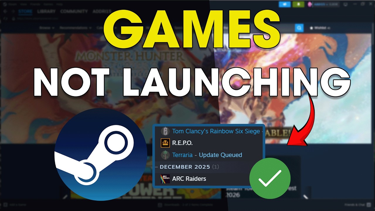 How To Fix Steam Games Not Launching Easy Guide 2026 YouTube Maxresdefault 