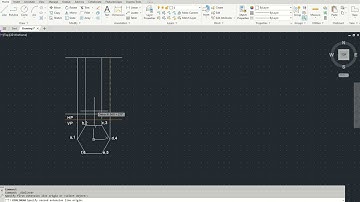 AutoCAD development of a truncated hexagonal Prism I
