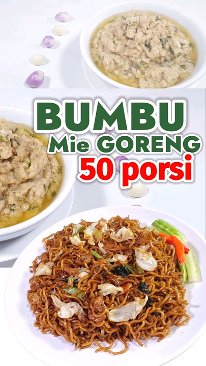 ADA BAHAN RAHASIANYA - RESEP BUMBU MIE GORENG 50 PORSI #shorts #miegoreng #fypシ