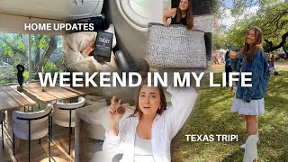 WEEKEND IN MY LIFE | new home decor, office updates, austin trip, \& catching up! | morgan yates vlog