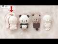 🐰 Easy No-Sew Baby Bunny Keychain Crochet | Beginner-Friendly Amigurumi Tutorial #crochet #knitting