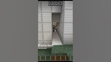 Password door in minecraft (build hack) #shorts #minecraft #youtubeshorts