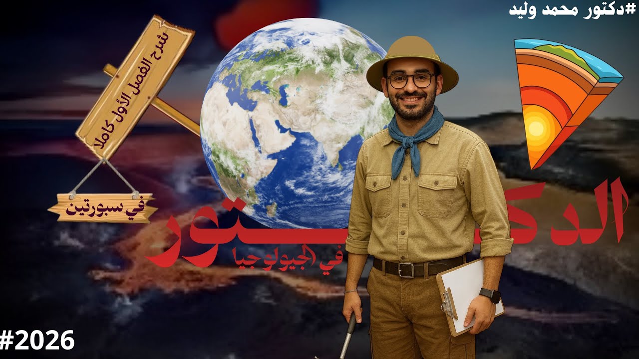 ورشة الفصل الأول جيولوجيا ٣ ثانوي 2026 بشكل ممتع وبسيط ف سبورتين فقط❤️🔥