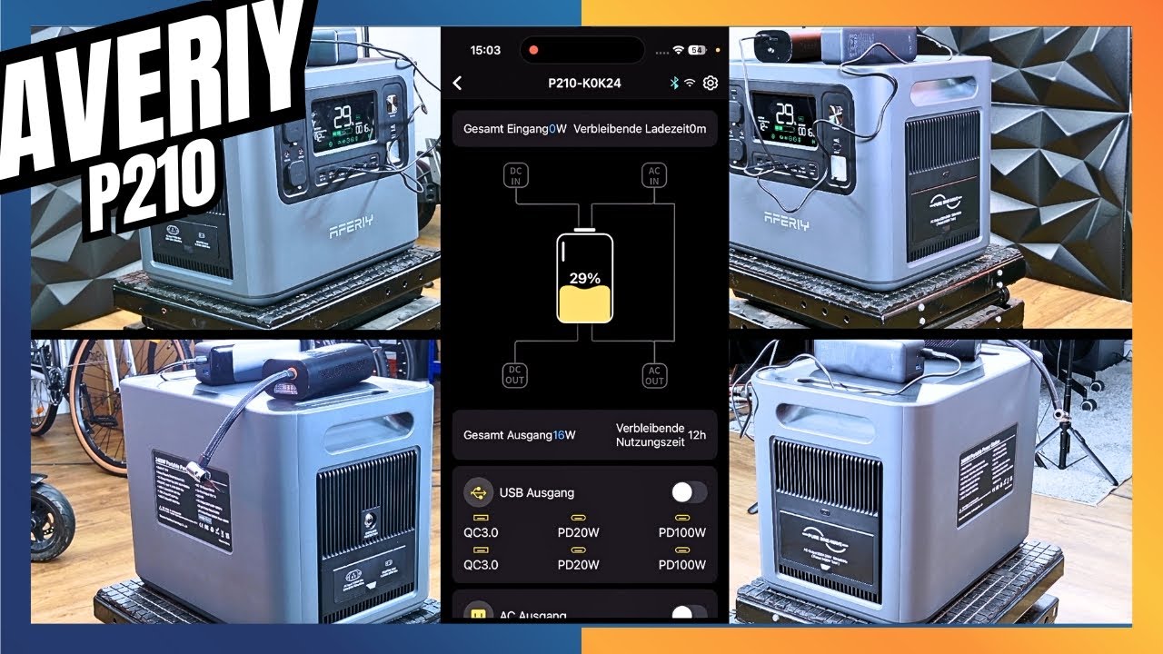 AVERIY P210 🔋 Powerbank mit App-Anwendung! 👉 Strom für unterwegs 