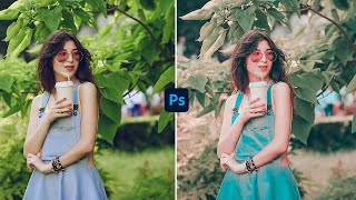 Soft Pastel Effect-Vintage Color Grading Photoshop - Photoshop Presets - Photoshop Tutorial screenshot 1