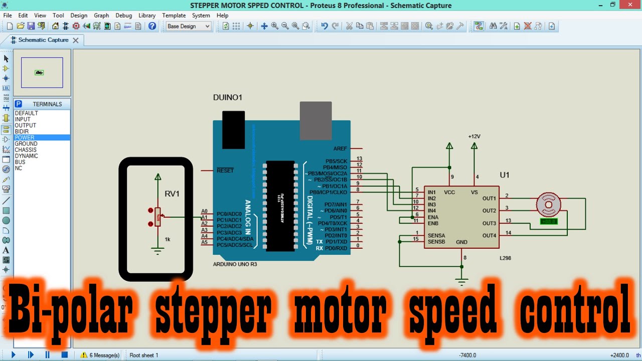 Stepper Speed control || How to control speed of Bi-polar stepper motor ...
