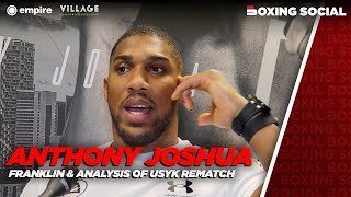 "I WISH IT WAS WEMBLEY NOT THE O2!"- Anthony Joshua BRUTALLY Honest on Franklin Fight, Usyk 2 & Fury