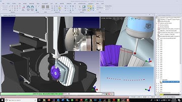 CappsNC On Machine Measurement software with DMU50 BLISK machining example