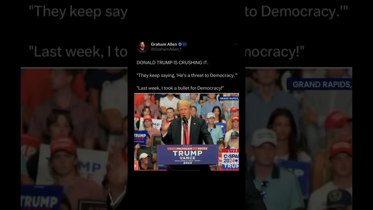 TRUMP: “I took a BULLET for Democracy!”