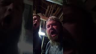 Fucking off in garage.