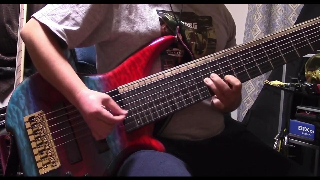 8弦ベースのたくさんの弦をふんだんに使ってみた 8strings bass guitar YouTube