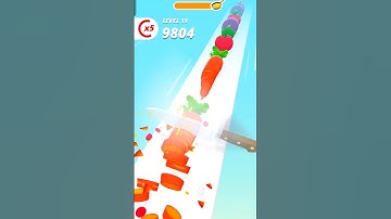 Perfect Slices Level 19 | Satisfying Carrot Cutting Gameplay 🥕🔪 | ASMR Game #shorts