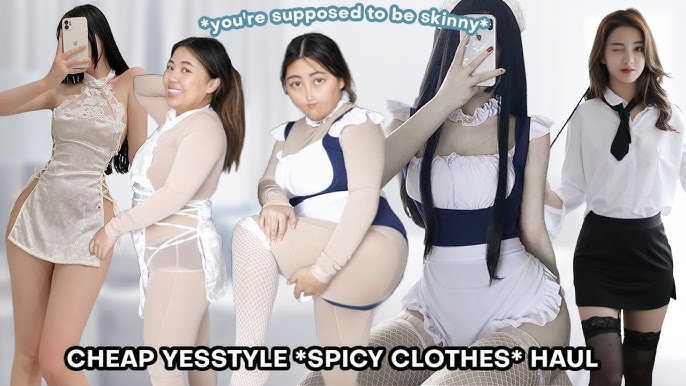 SPICY YESSTYLE LINGERIE HAUL ON A REALISTIC & STUBBY BODY! 