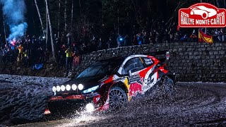 WRC Rallye Monte Carlo 2026 | Crazy Conditions Big Slides Snow & Ice - Night Show | Full HD 