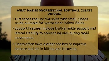 What Makes Professional Softball Cleats Unique? - Softball Basics and Beyond