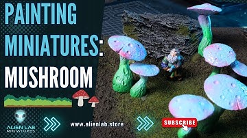 How to Paint Miniature Mushrooms for Wargaming & D&D Terrain | Diorama & Scatter Terrain Tutorial