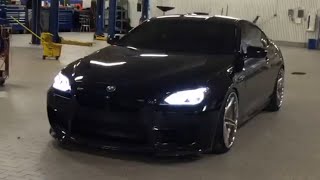 BMW M6 F13 F06-Loud aggressive sounds of various exhaust systems