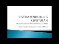 Budi Memilih Pekerjaan Menggunakan Metode AHP (part_2)