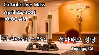 St Matthew KCC Mass April 25, 2021 | 남가주 성마태오 한인성당 온라인 주일미사