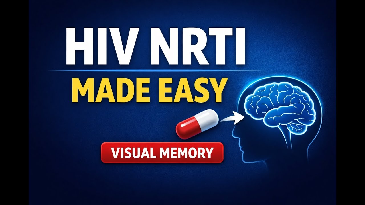 HIV NRTI Drug Names Made Easy | Memorize names using visual memory